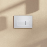 VitrA Loop Square Chrome Mechanical Dual Flush Plate Lifestyle